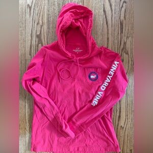Vineyard Vines Bright Pink Pullover Tshirt hoodie